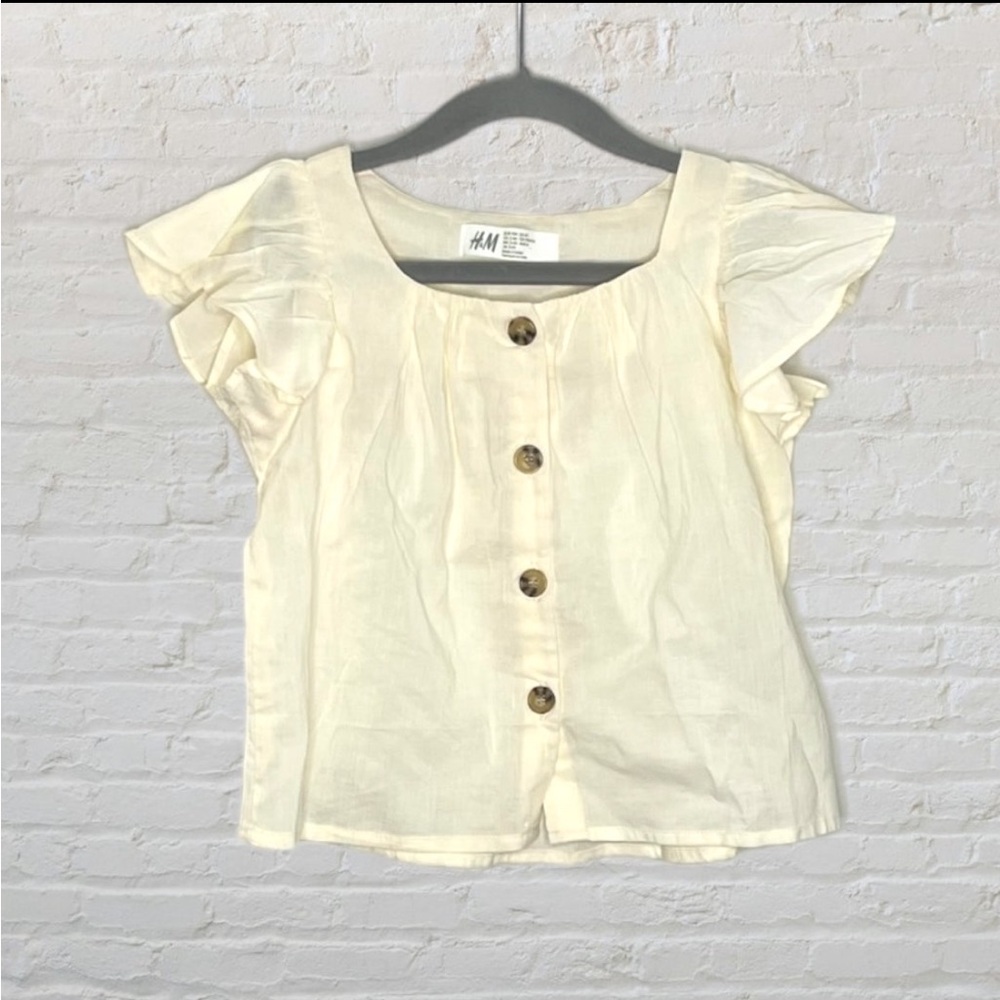 H&M Flutter Sleeve Blouse